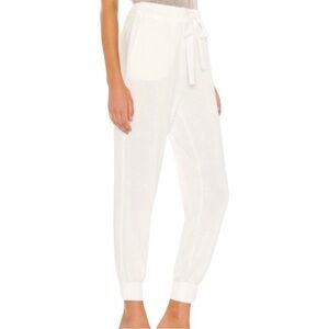 NWT 1. STATE REVOLVE White Drawstring Knit Jogger Pants - Size Large